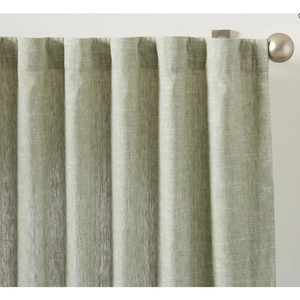 NEW! Pottery Barn 3-in-1 Pole Top Emery‎ Curtain 24W x 94L